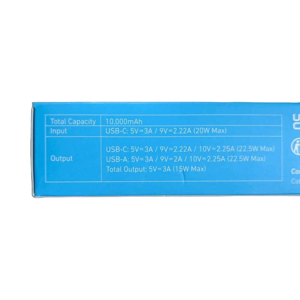 Pp2U Anker Pocket-size Power Boost Power Bank 10000mah 22.5W Max Digital Display
